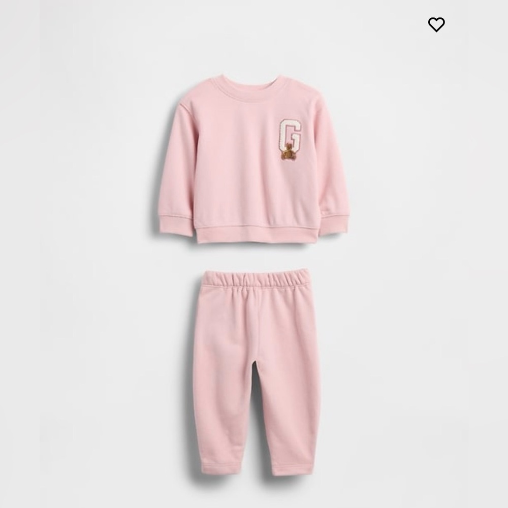 Gap Baby VintageSoft Varsity Logo Sweat Set